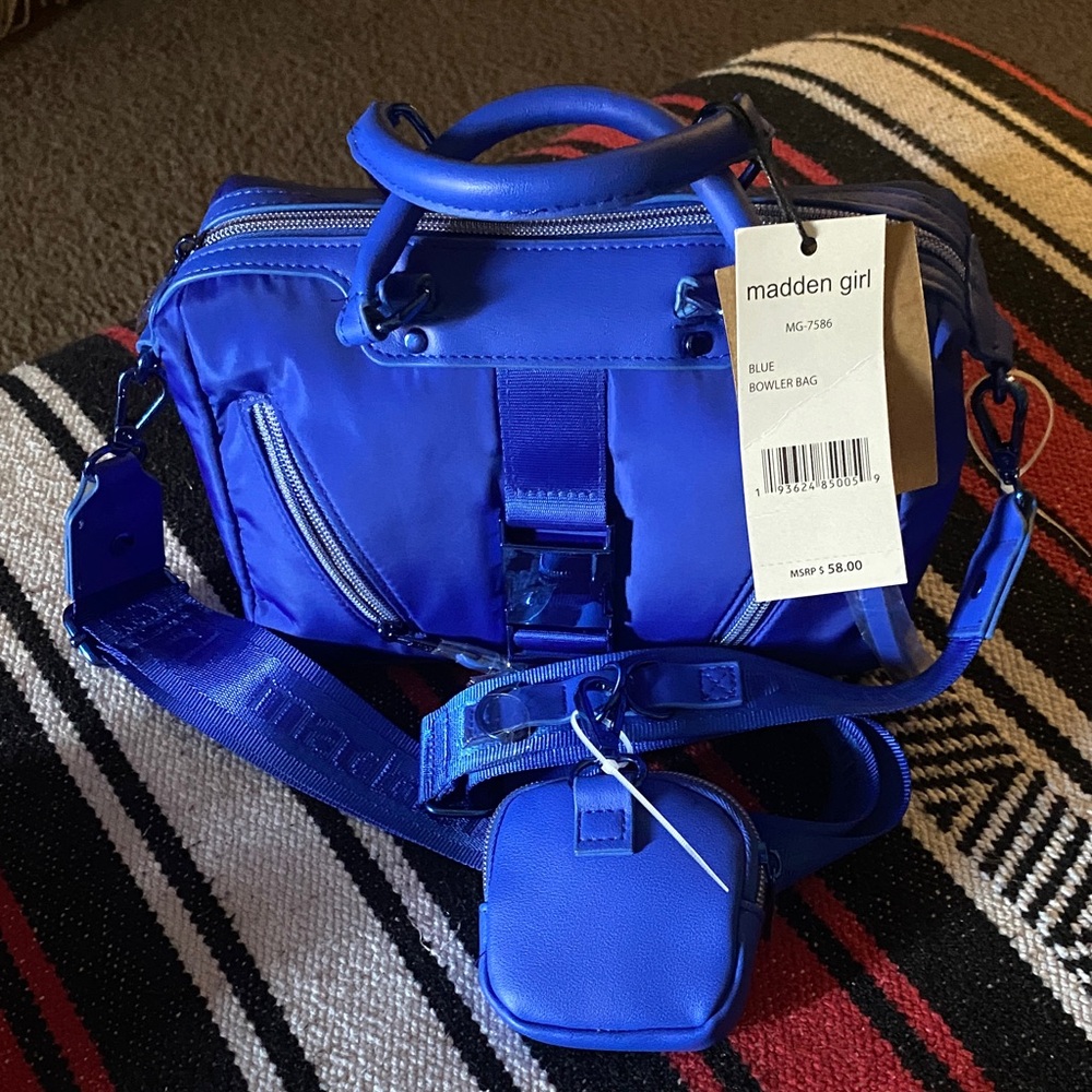 Madden Girl Electric Blue Duffel Bag